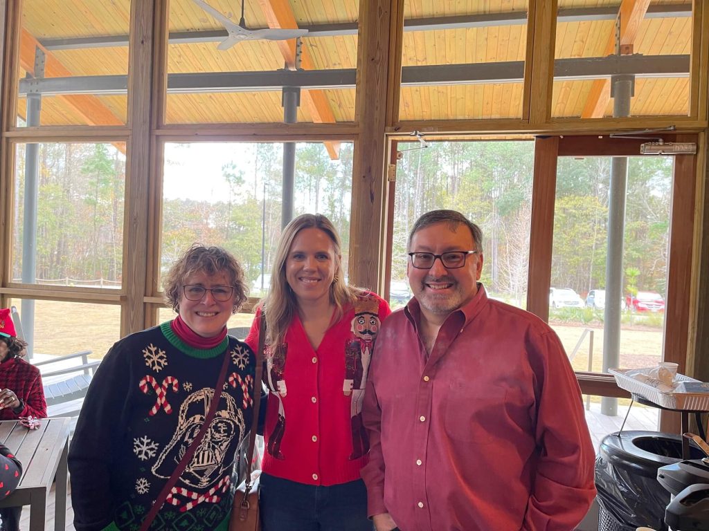 US Senate Candidate Dr. Annie Andrews with voters.