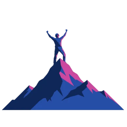 DCDP Leaders & Volunteers:  A man standing on top of a mountain.