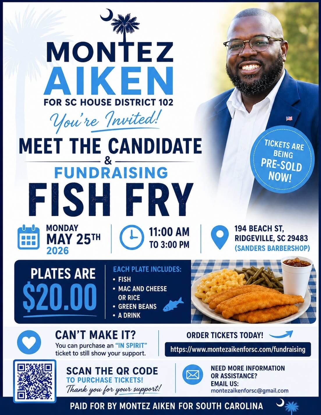 Montez Aiken Fish Fry Fundraiser