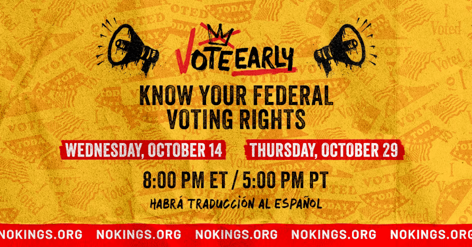 Know your rights NoKings sponsored event