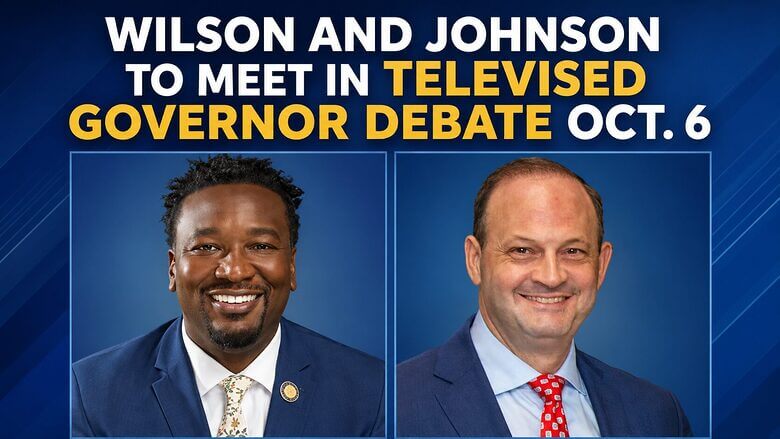 Gubernatorial candidates Jermaine Johnson and Alan Wilson.